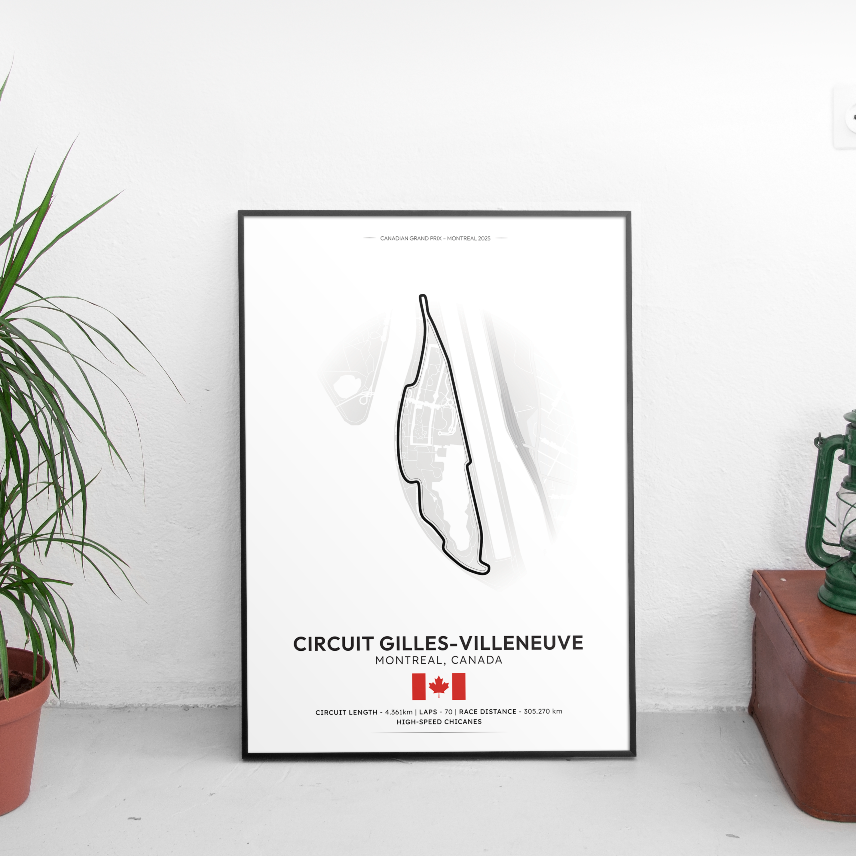 MONTREAL Track Poster - Custom Car Poster