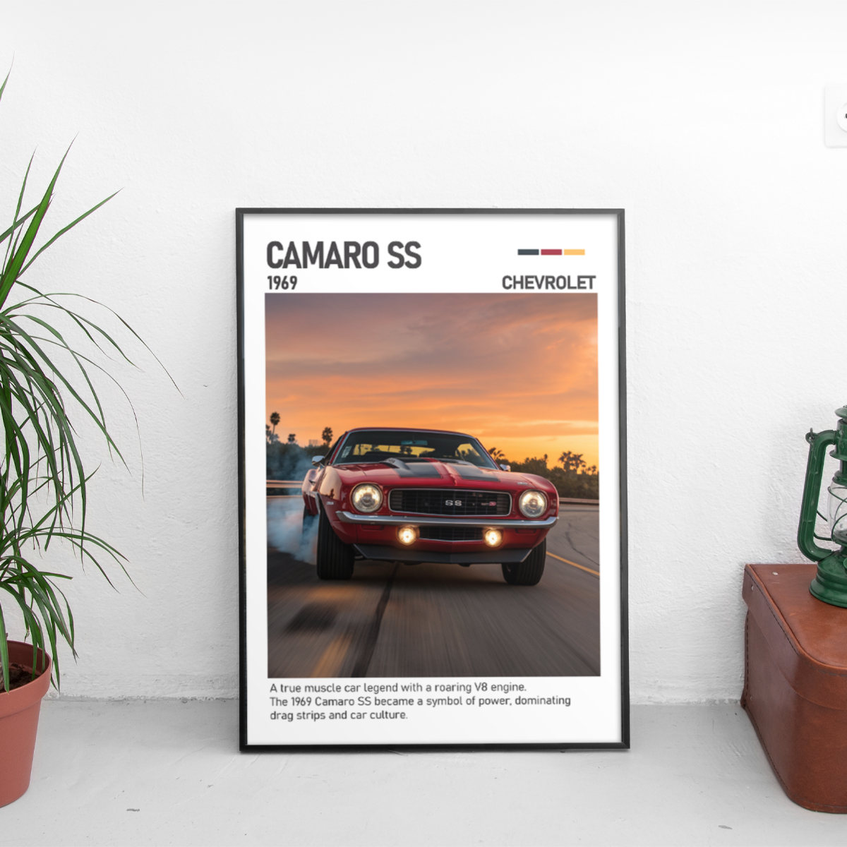 Chevrolet Camaro SS Poster (1969) - Custom Car Poster