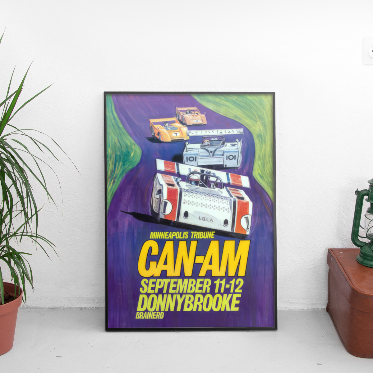 Can-Am Brainerd Donnybrooke Lola Minneapolis - framed wall mockup