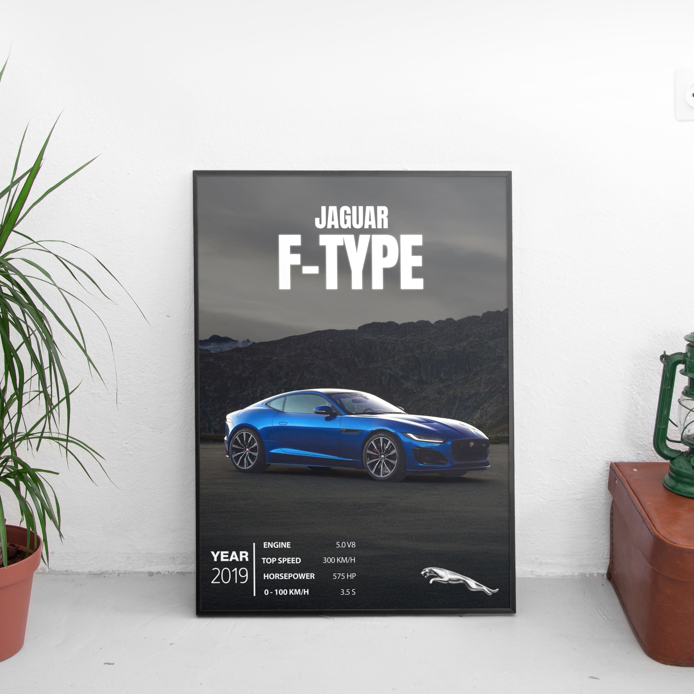 Jaguar F-Type Poster (2019) - Custom Car Poster