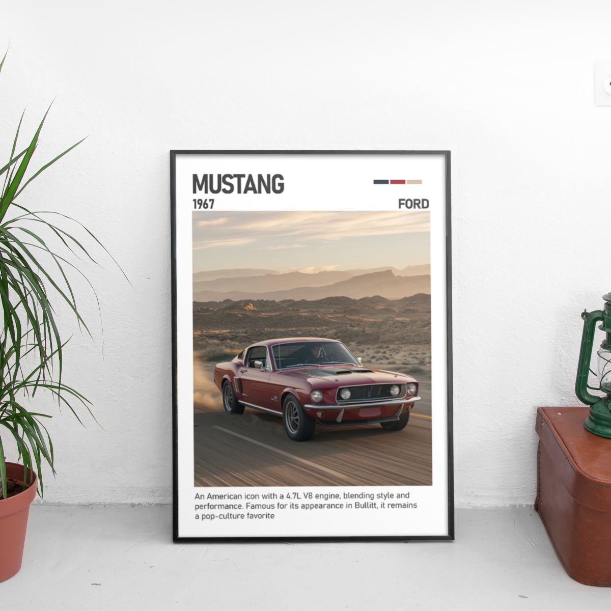 Ford Mustang Poster (1967) - Custom Car Poster