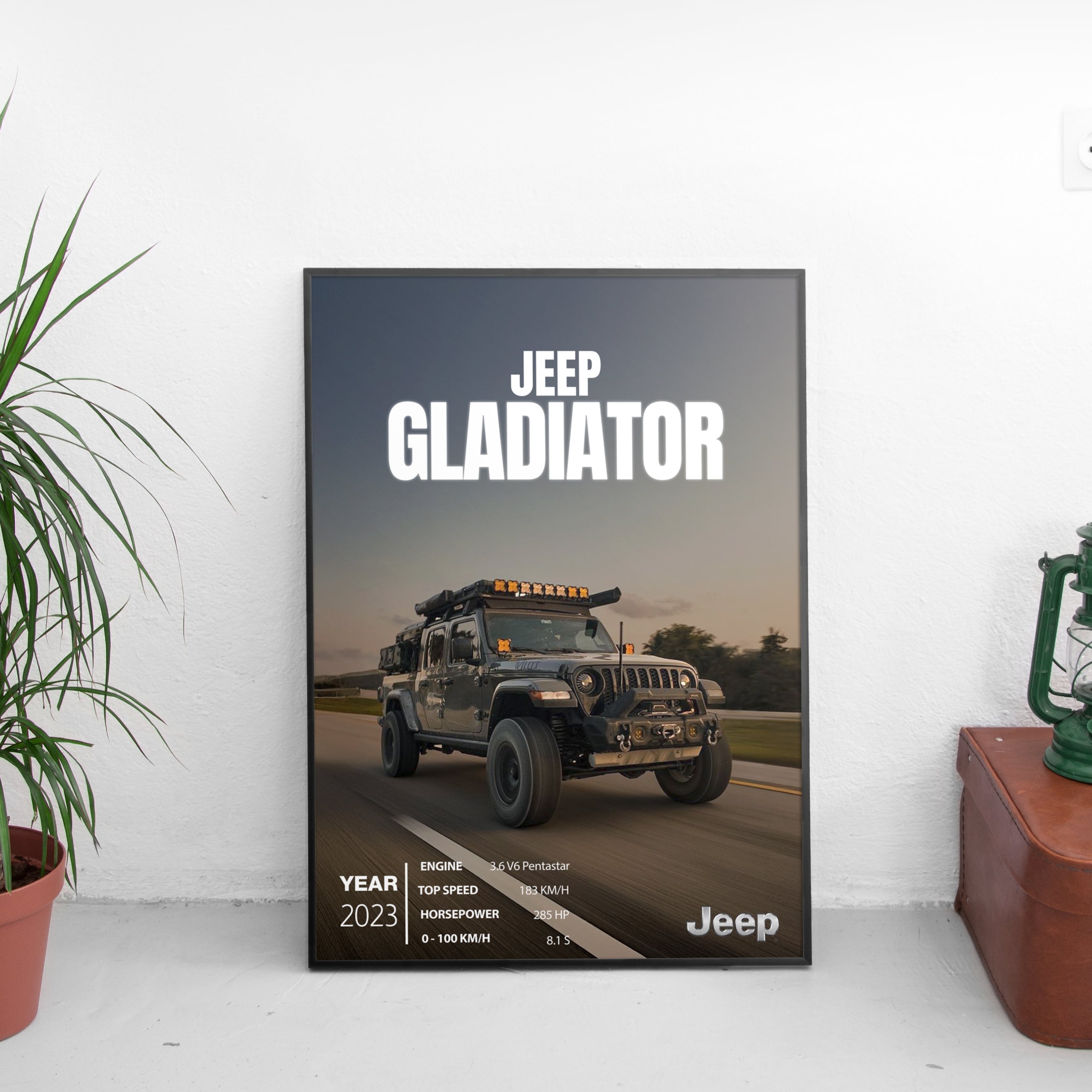 Jeep Gladiator Poster (2023) - Custom Car Poster
