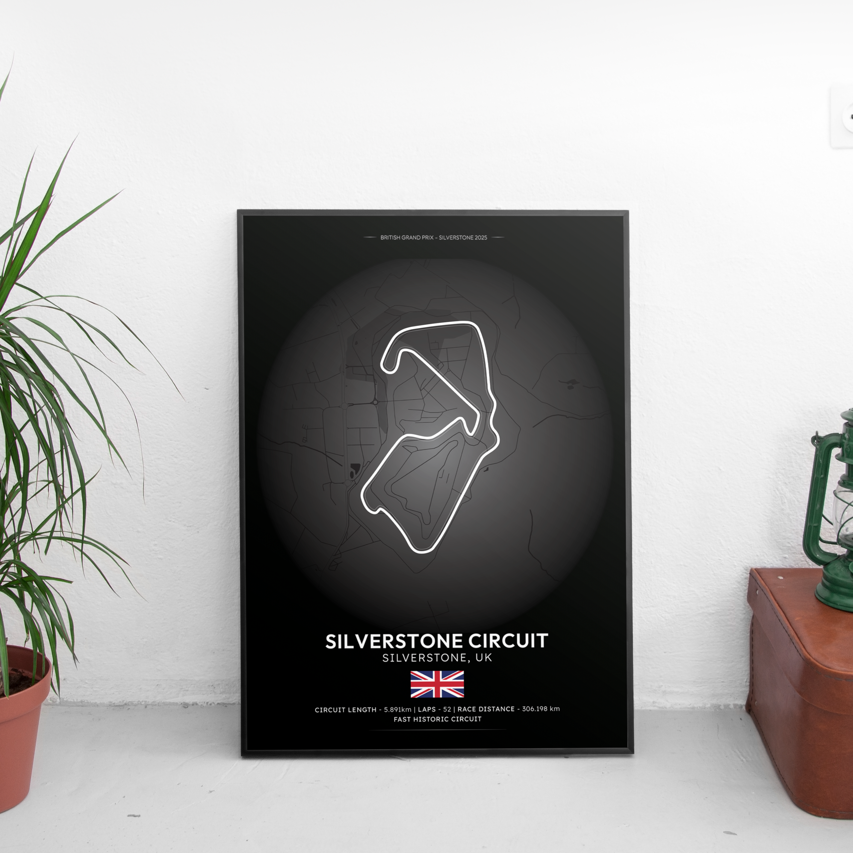 SILVERSTONE Track Poster - Custom Car Poster