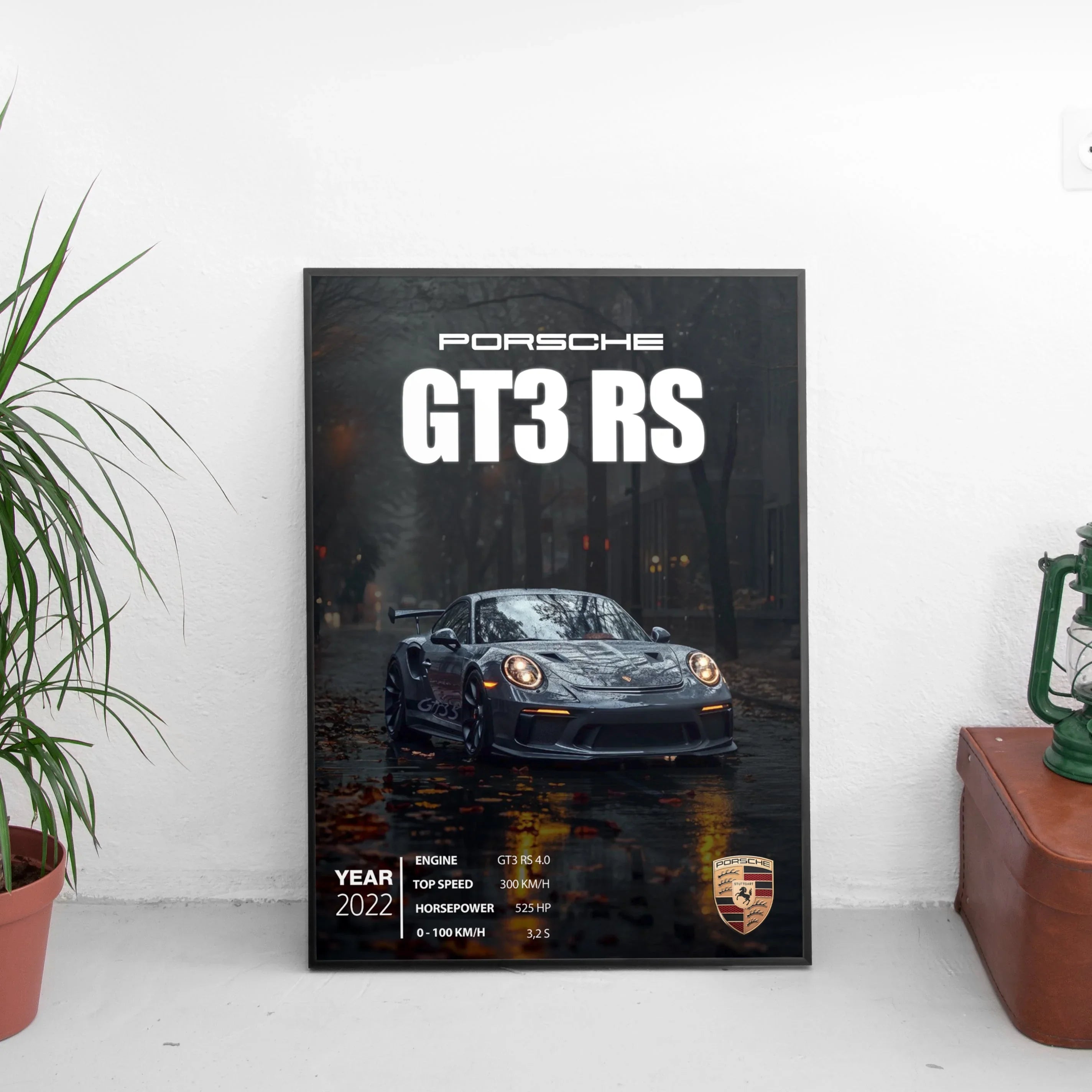 Porsche GT3 RS Poster (2022) - Custom Car Poster