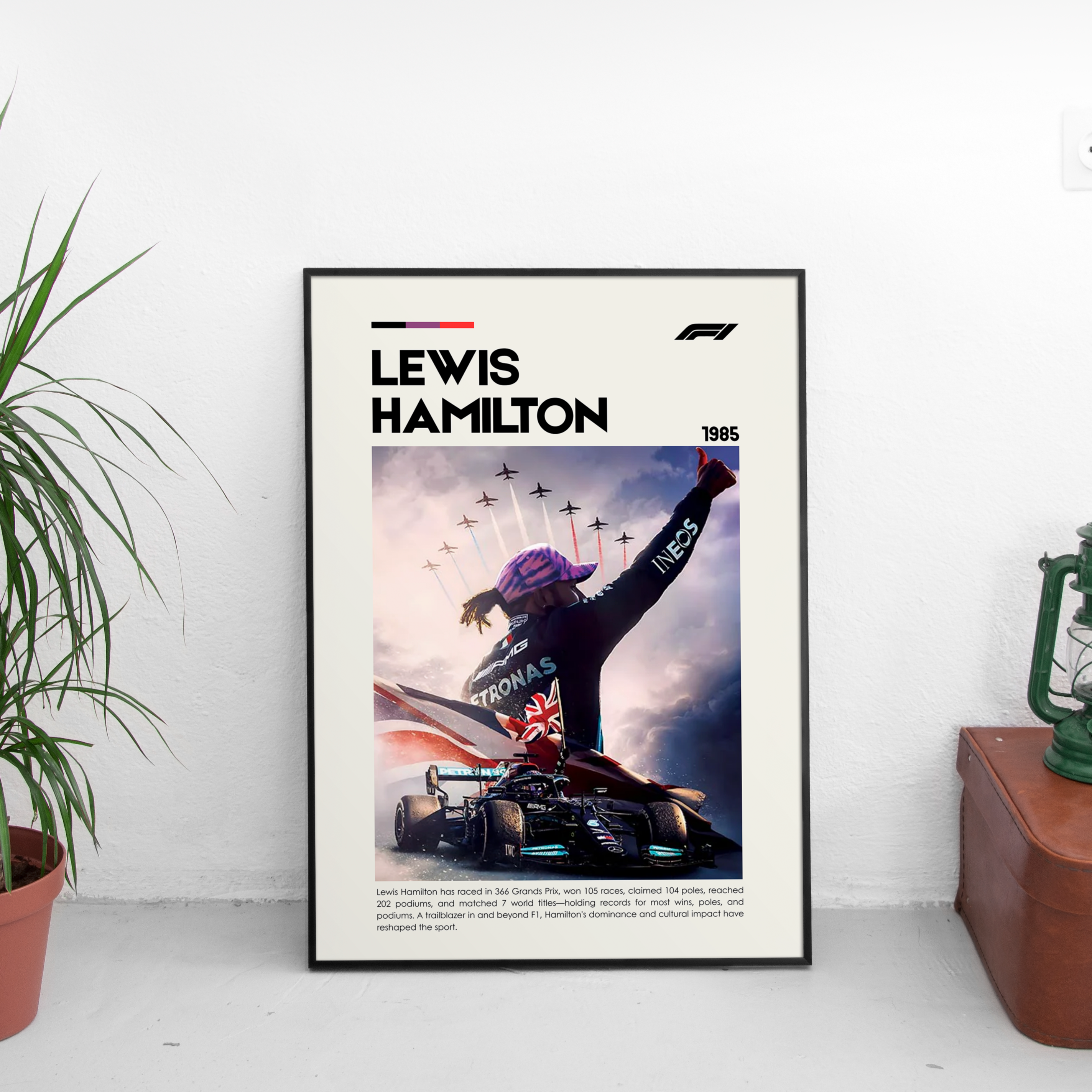 Lewis Hamilton Poster - Custom Car Poster