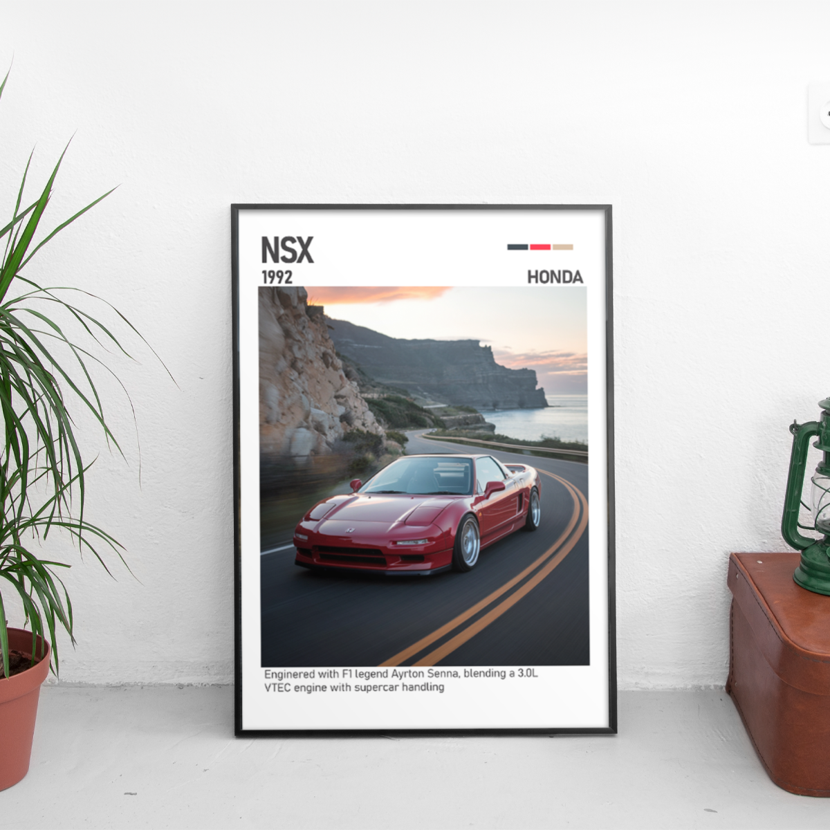 Honda NSX Poster (1992) - Custom Car Poster