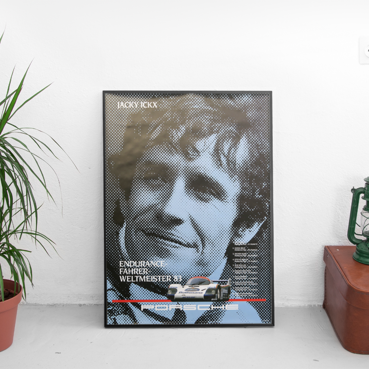 Jacky Ickx Endurance World Champion '83 - framed wall mockup