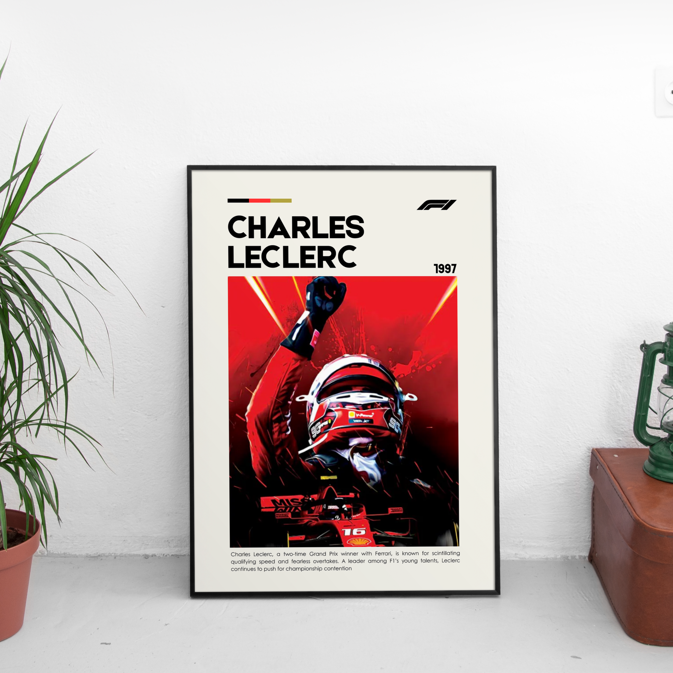 Charles Leclerc Poster - Custom Car Poster