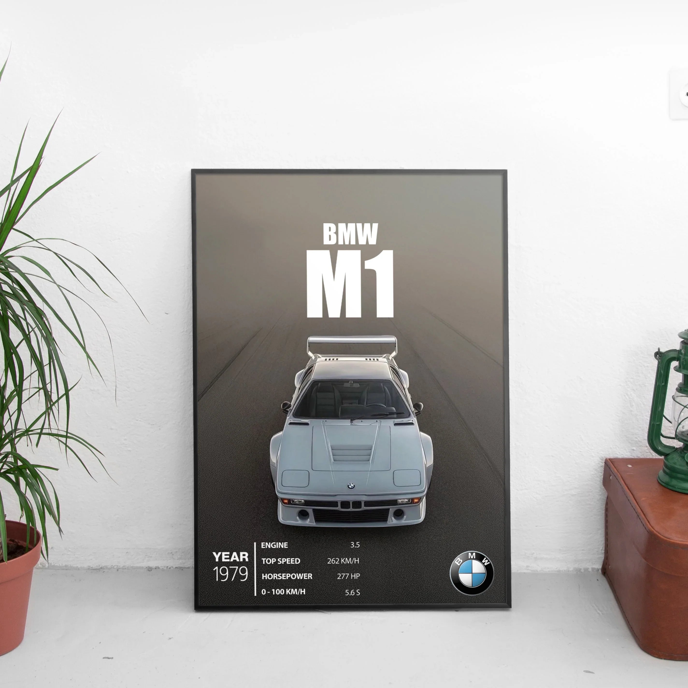 BMW M1 Poster (1979) - Custom Car Poster