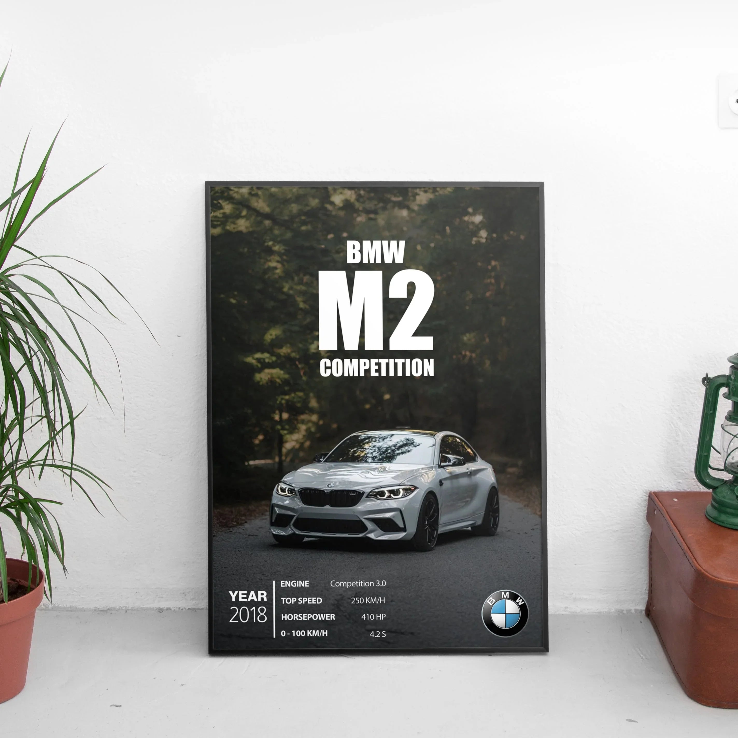 BMW M2 Competition Poster (2018) - Custom Car Poster