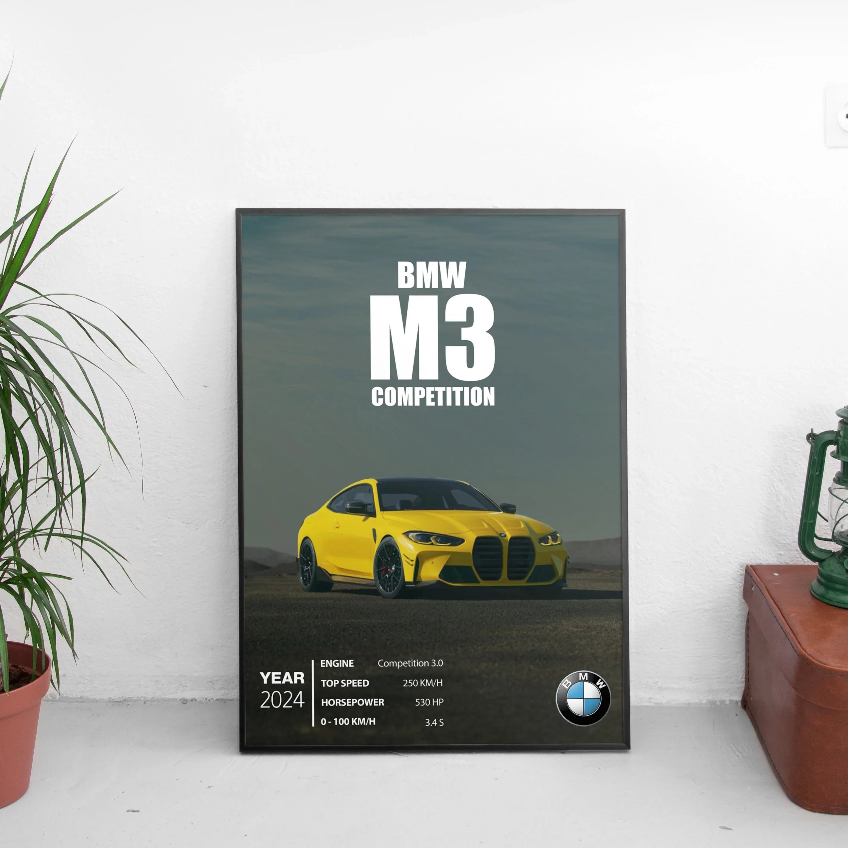 BMW M3 Competition Poster (2024) - Custom Car Poster
