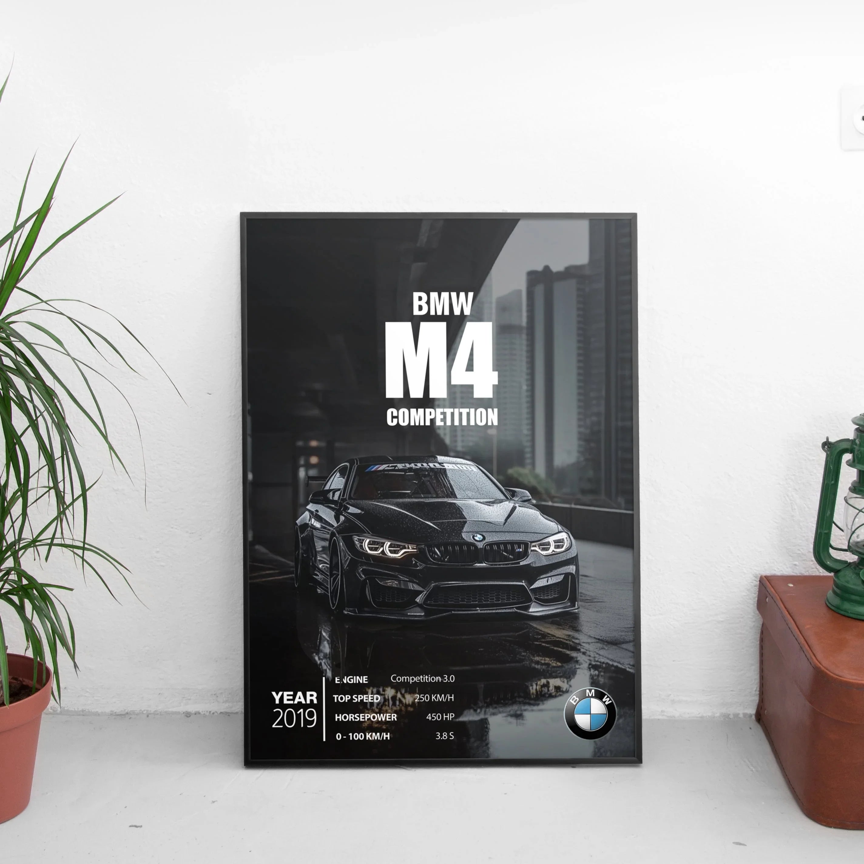 BMW M4 Competition Poster (2019) - Custom Car Poster