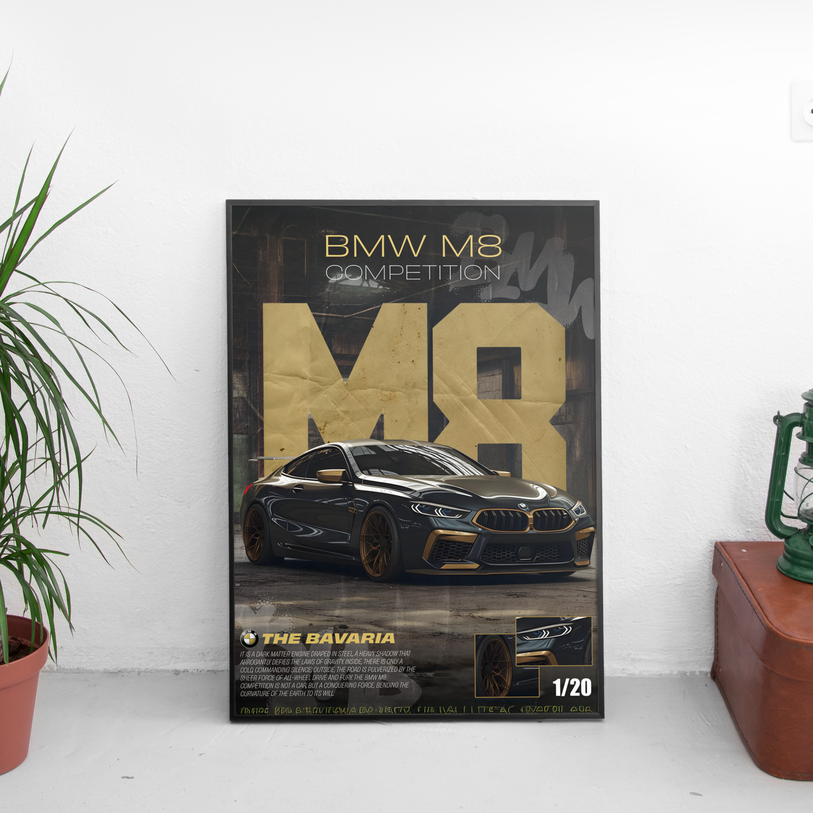 BMW M8 Competition Poster (Limited 1-20) - Custom Car Poster