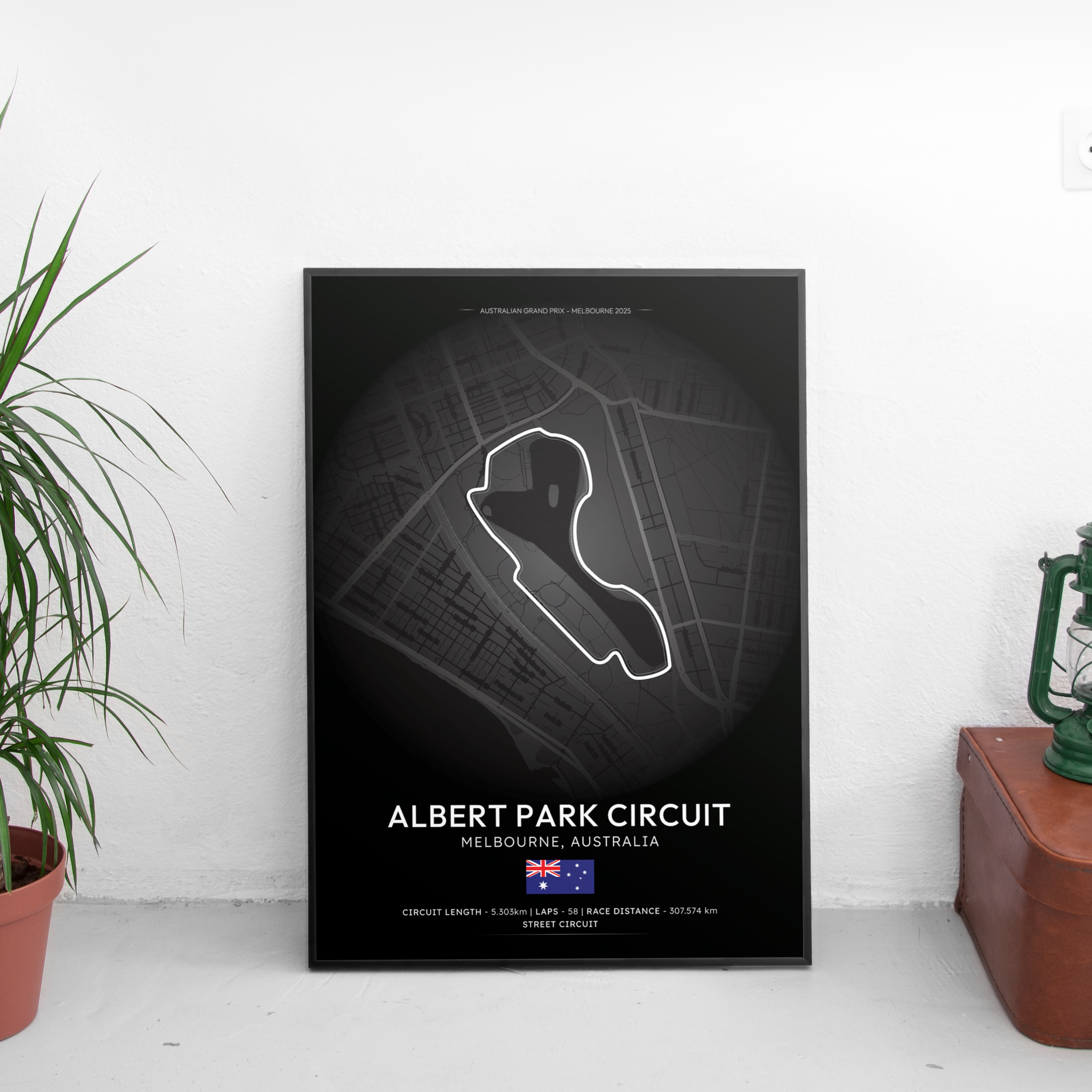 MELBOURNE Track Poster - Custom Car Poster