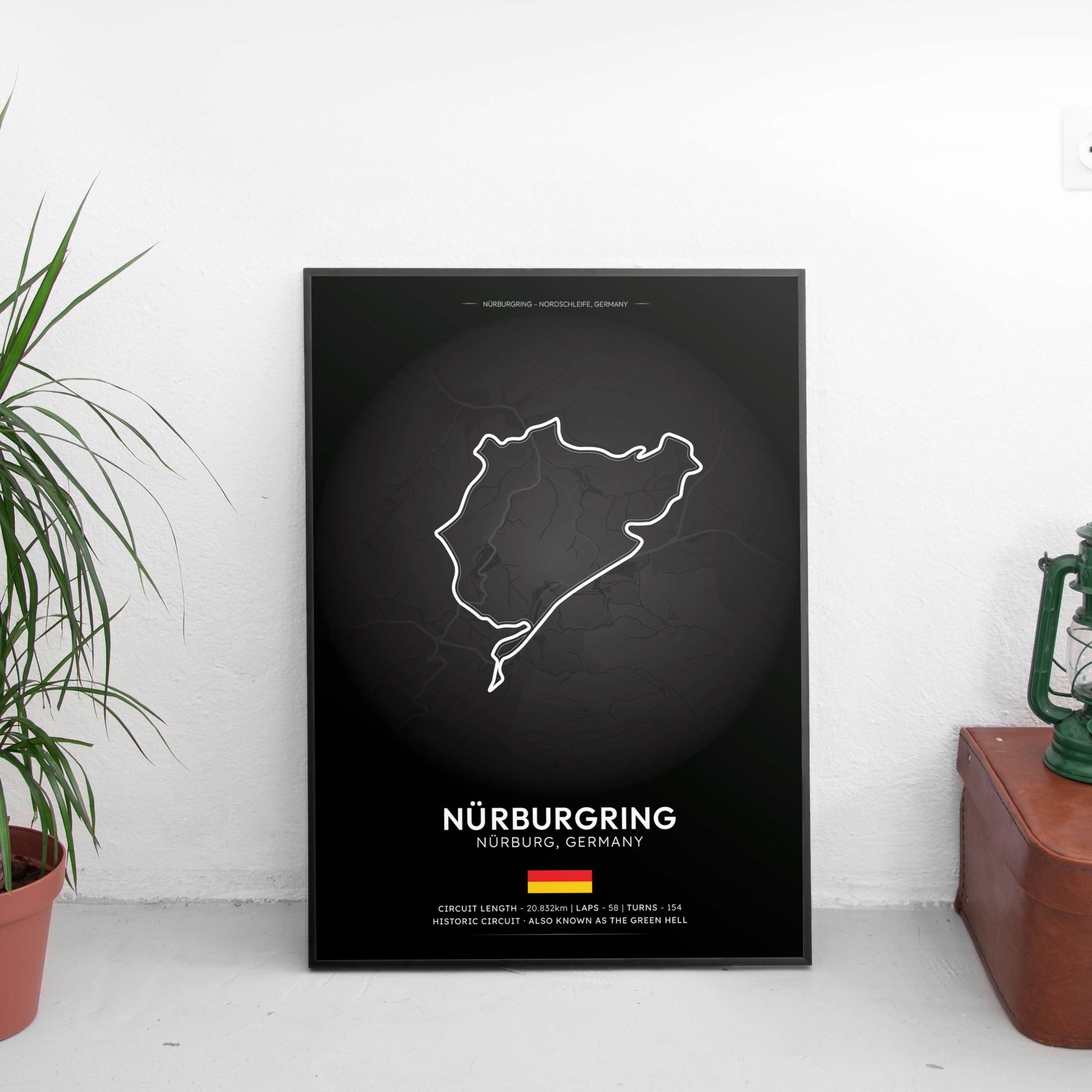 NURBURG Track Poster - Custom Car Poster