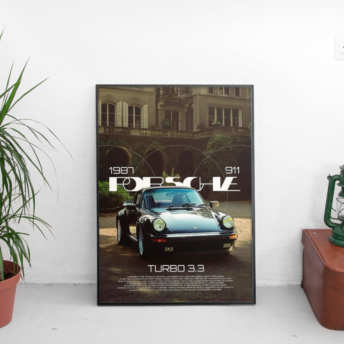 Porsche 911 Poster (1987) - Custom Car Poster