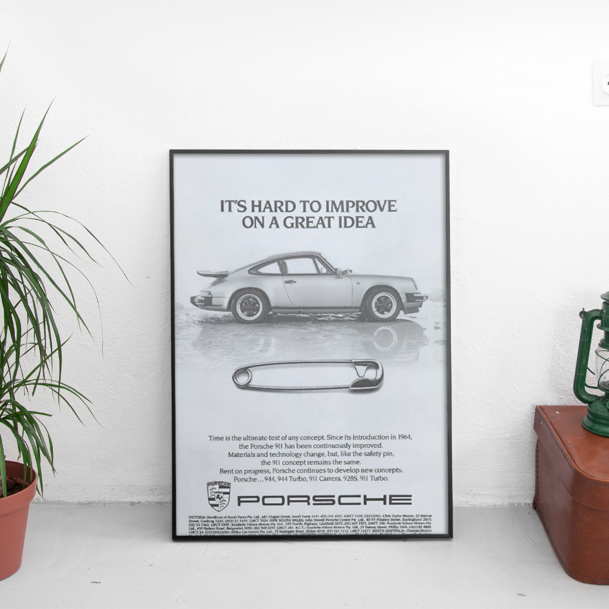 Porsche Ad Poster - Custom Car Poster