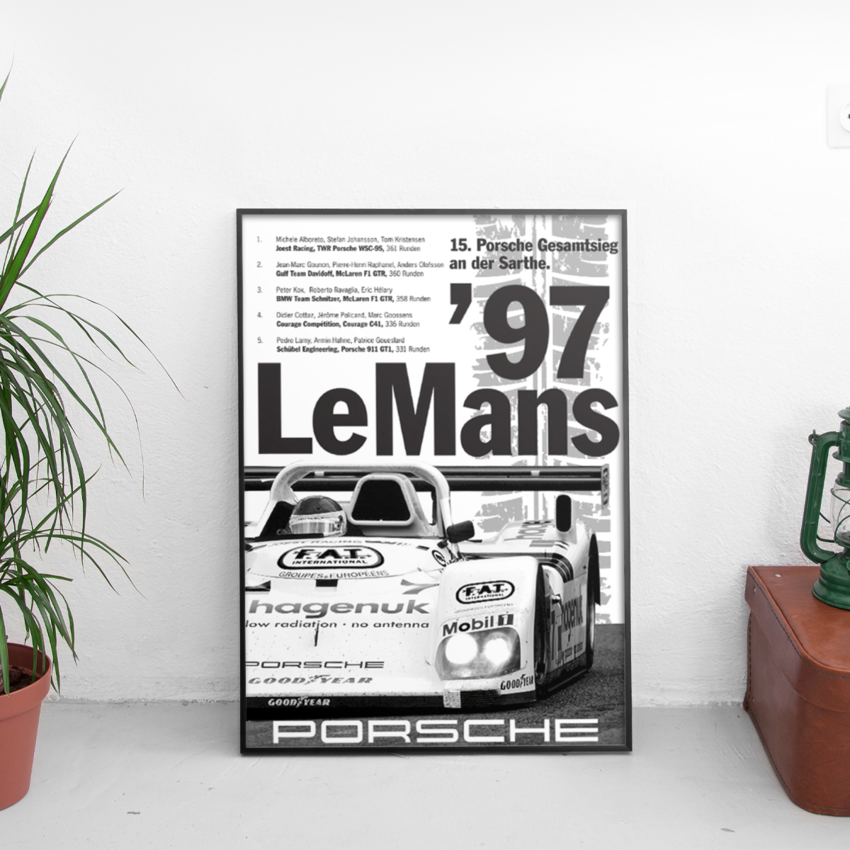 Porsche Le Mans Poster (1997) - Custom Car Poster