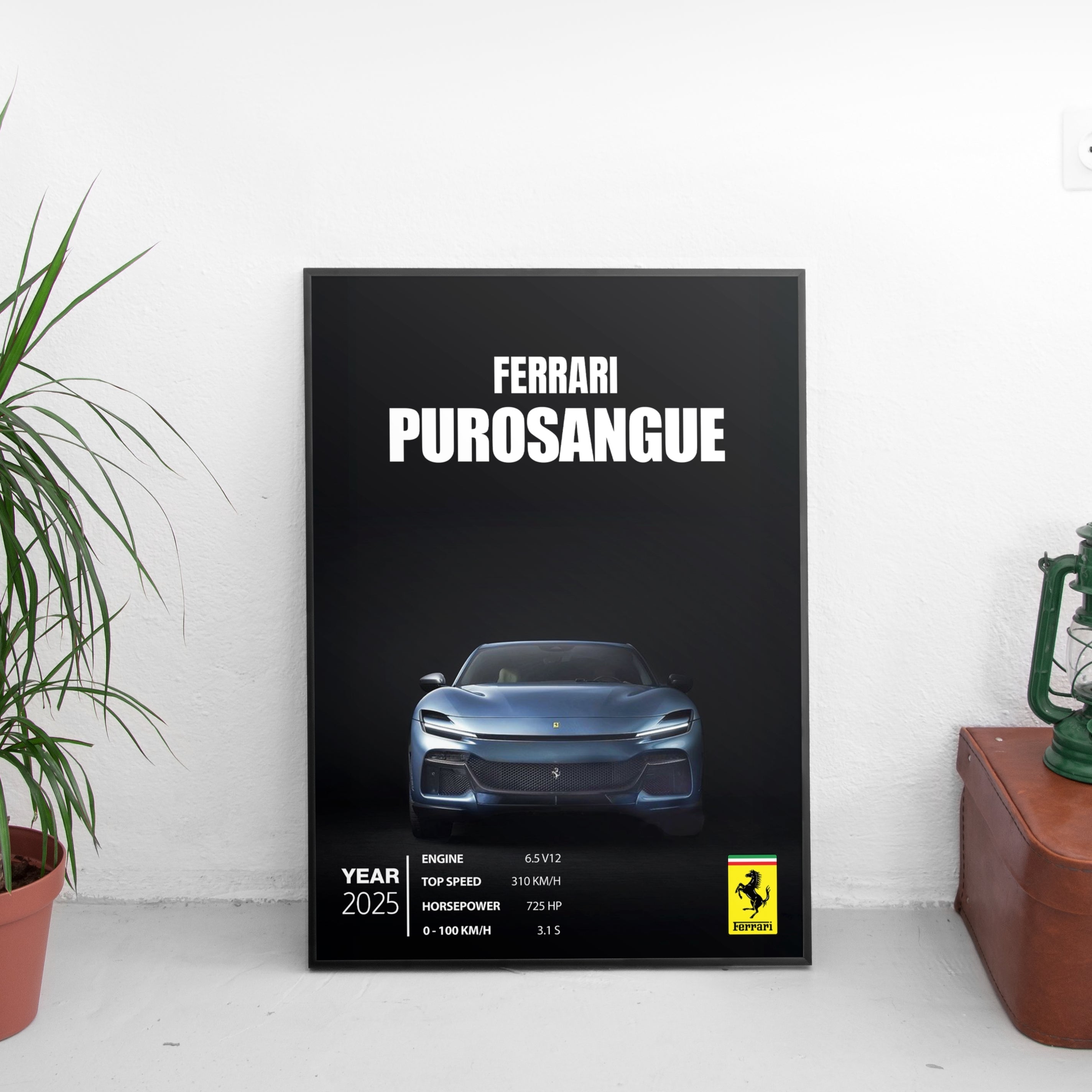 Ferrari Purosangue Poster (2025) - Custom Car Poster