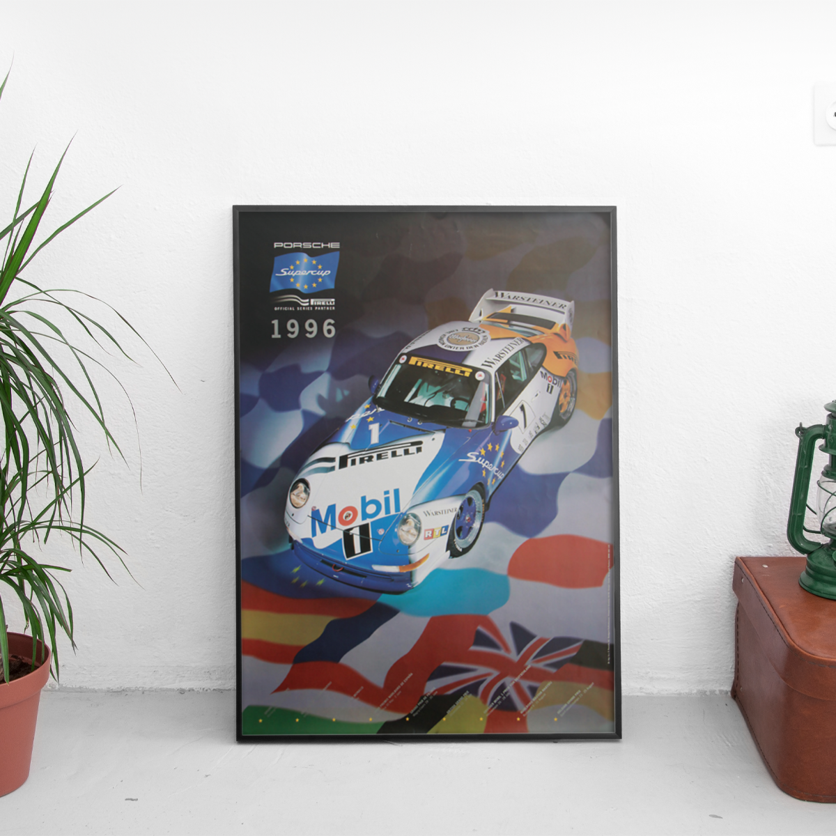 Porsche Supercup '96 911 GT2 Mobil Pirelli - framed wall mockup