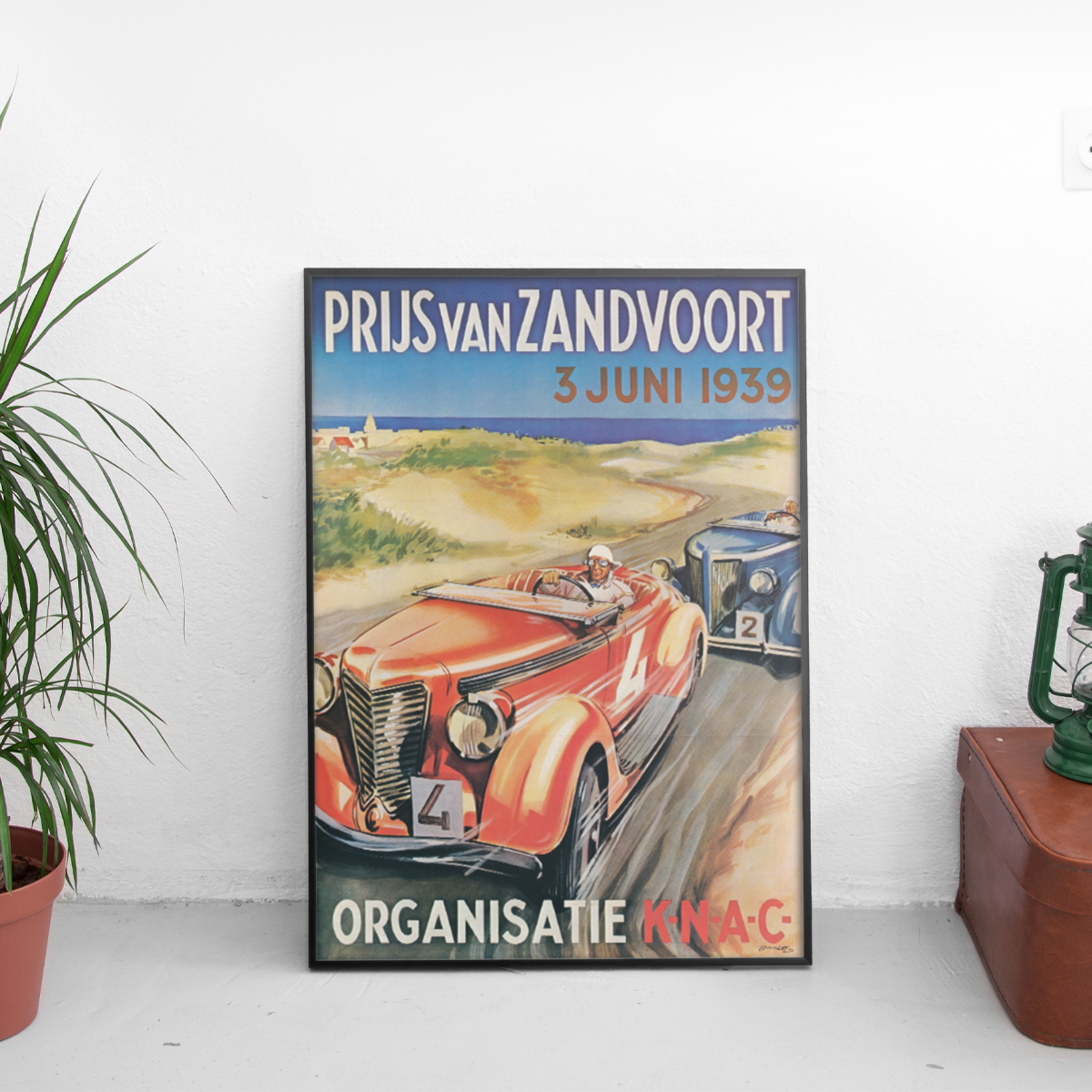 Prijs van Zandvoort '39 KNAC Holland - framed wall mockup