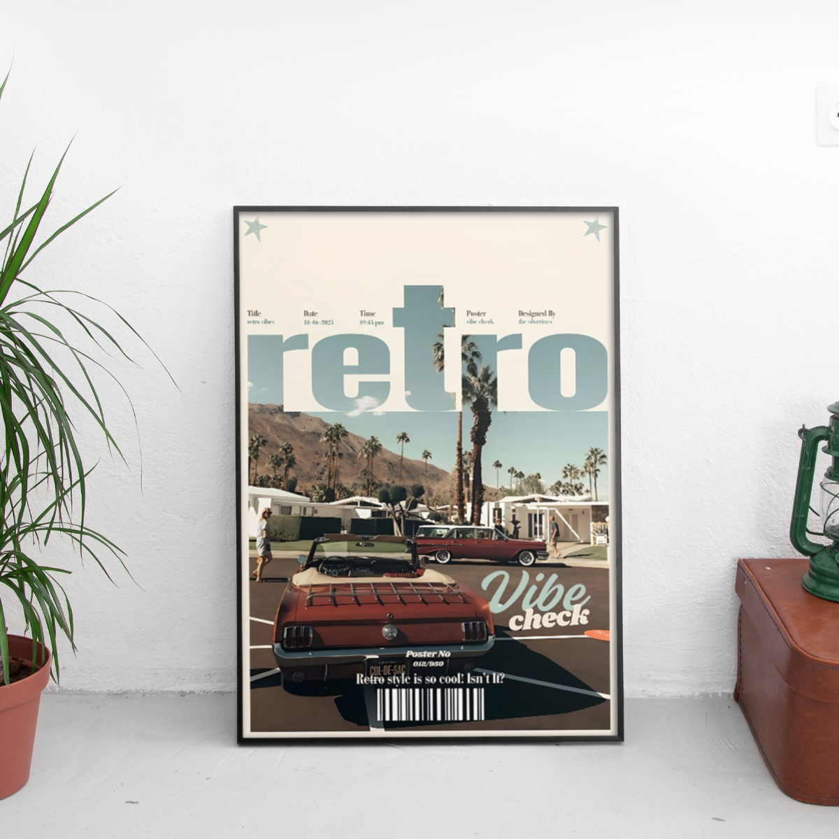 Vibe Check Retro Poster - Custom Car Poster