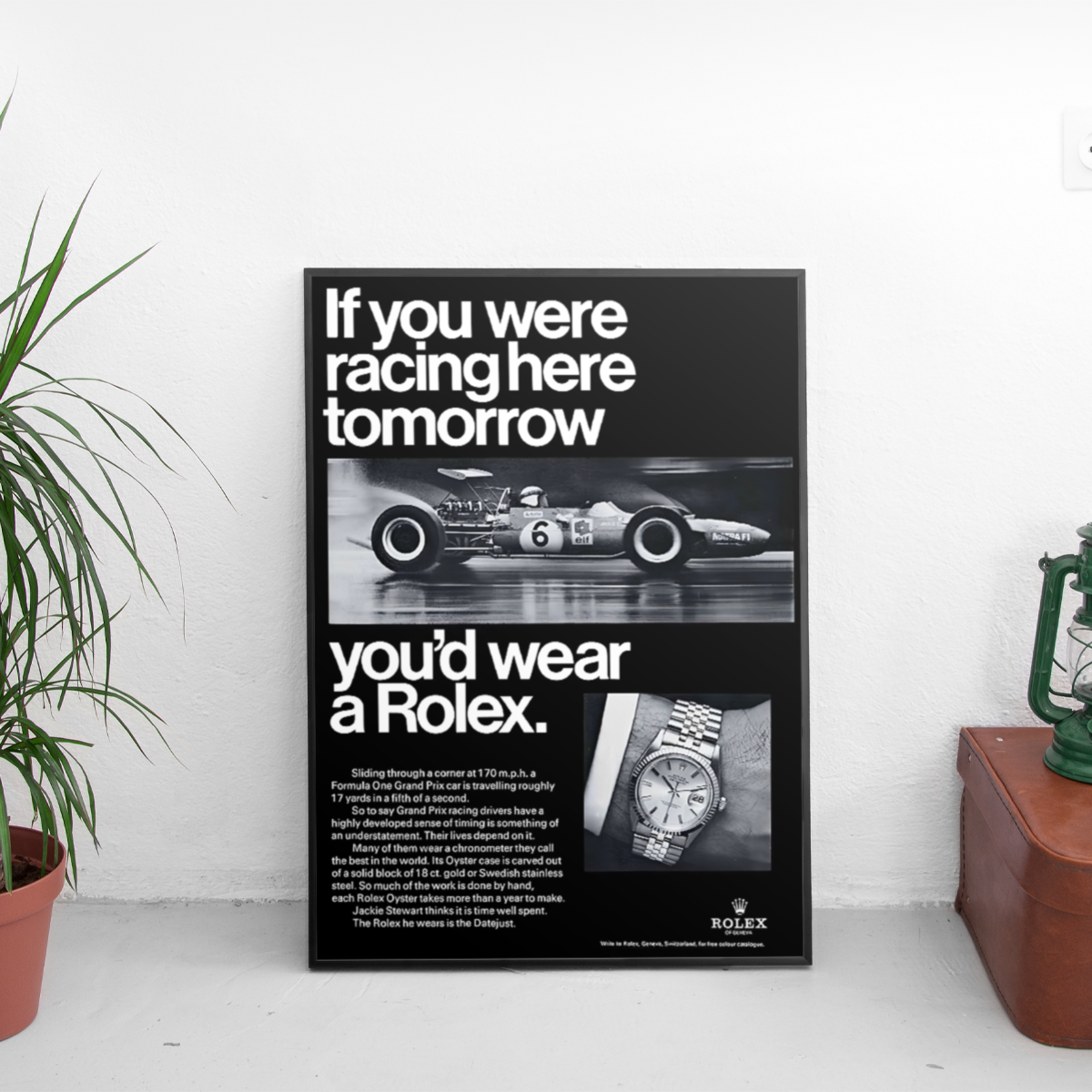 Rolex Racing Poster - Custom Car Poster