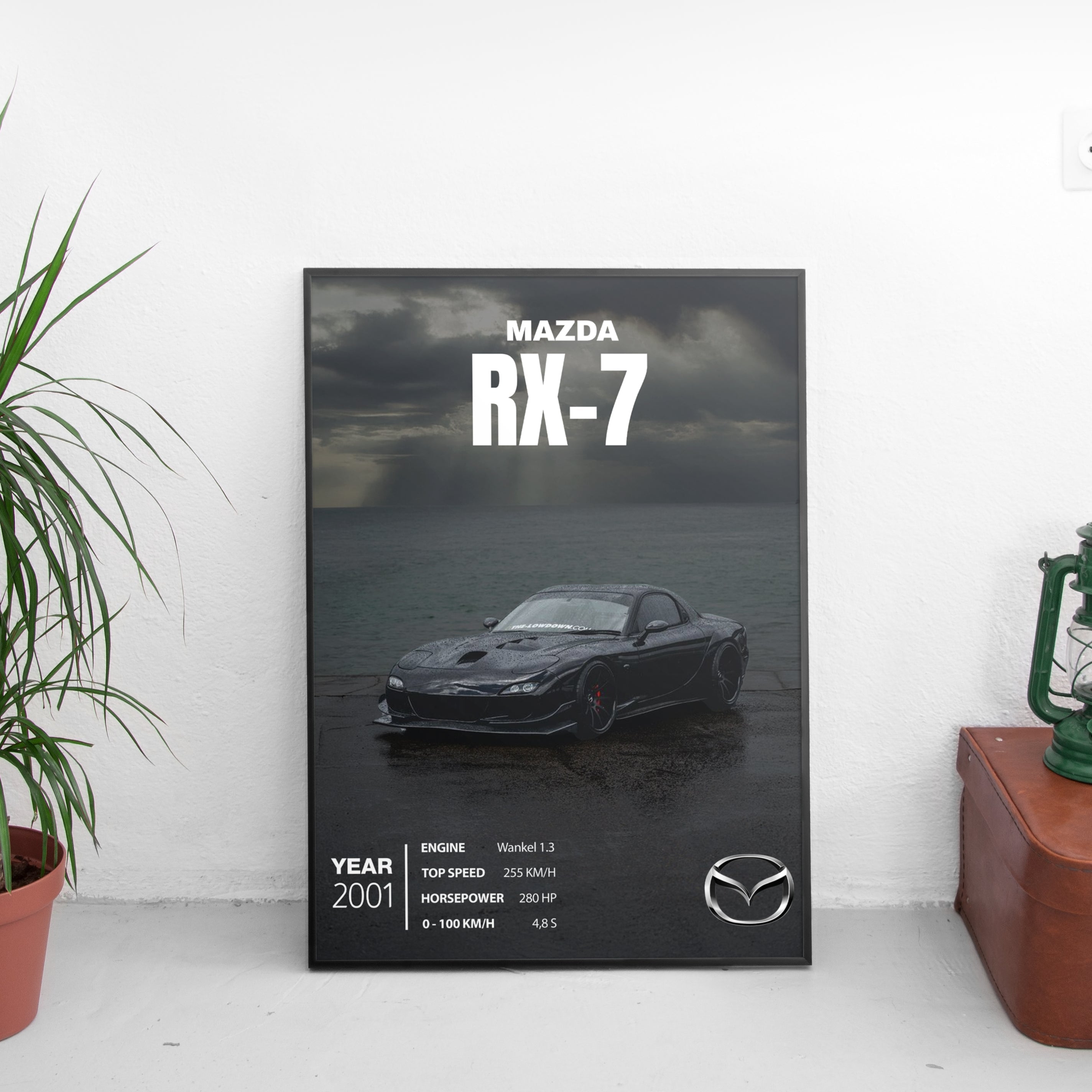 Mazda RX-7 Poster (2001) - Custom Car Poster