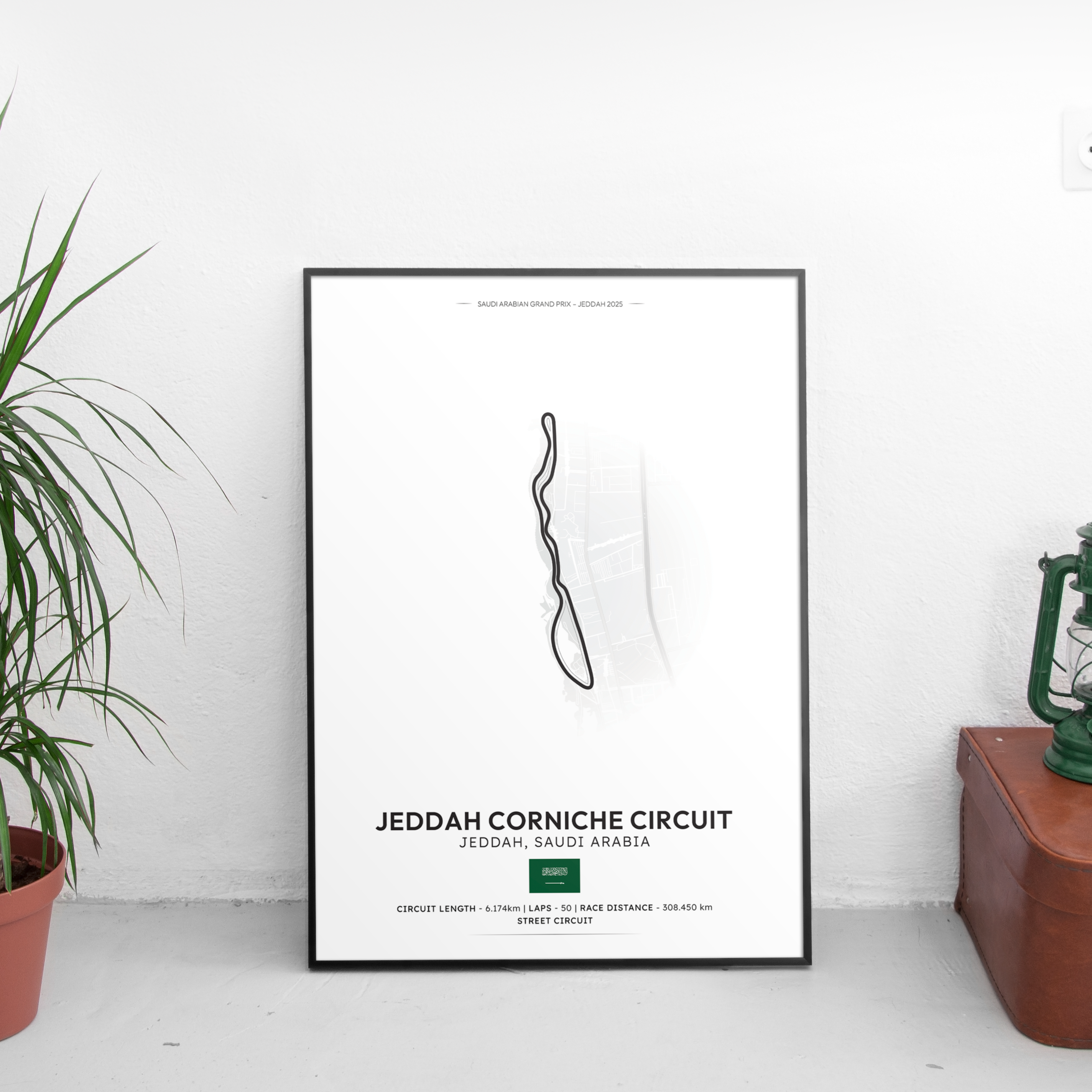 SAUDI ARABIA Track Poster - Custom Car Poster