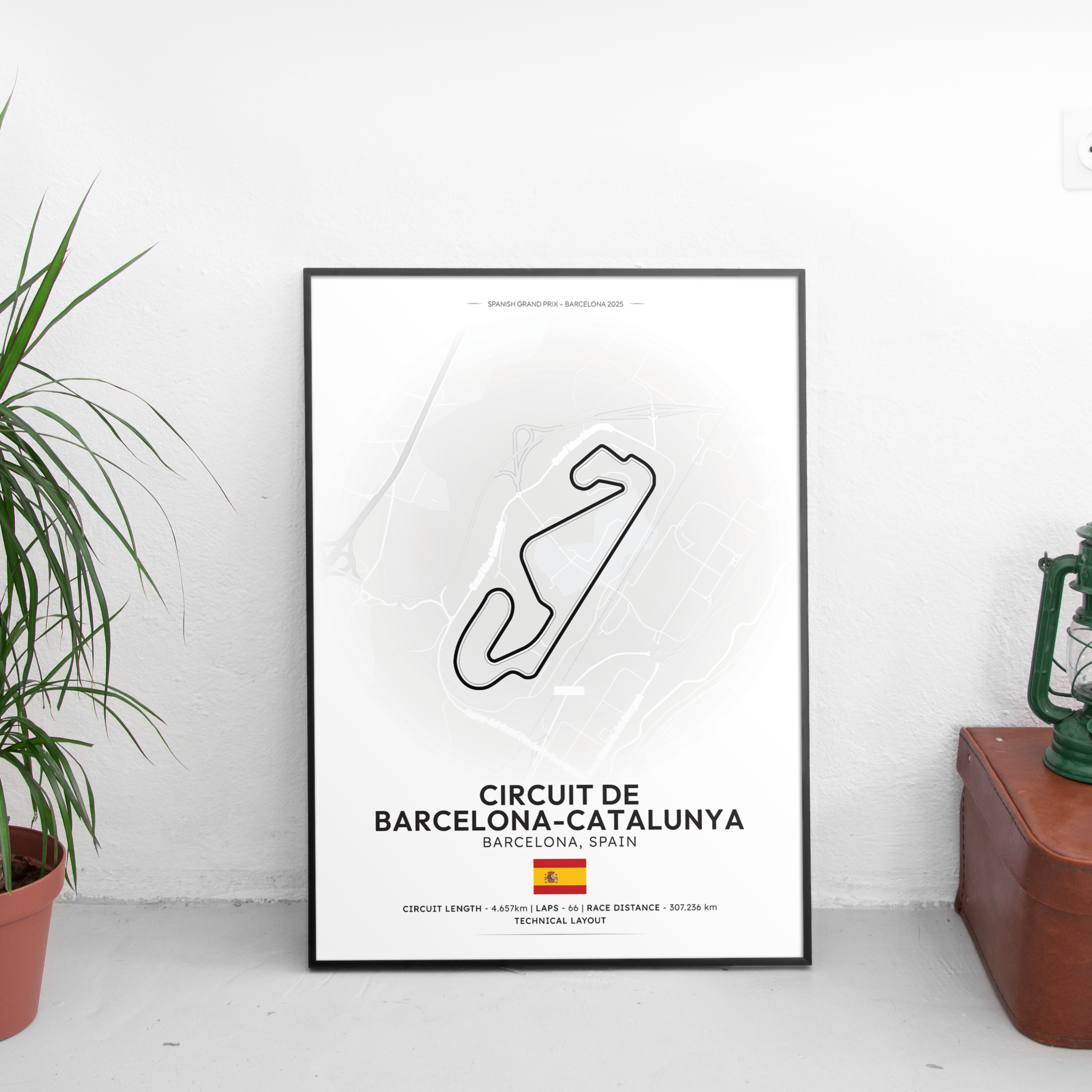 BARCELONA Track Poster - Custom Car Poster