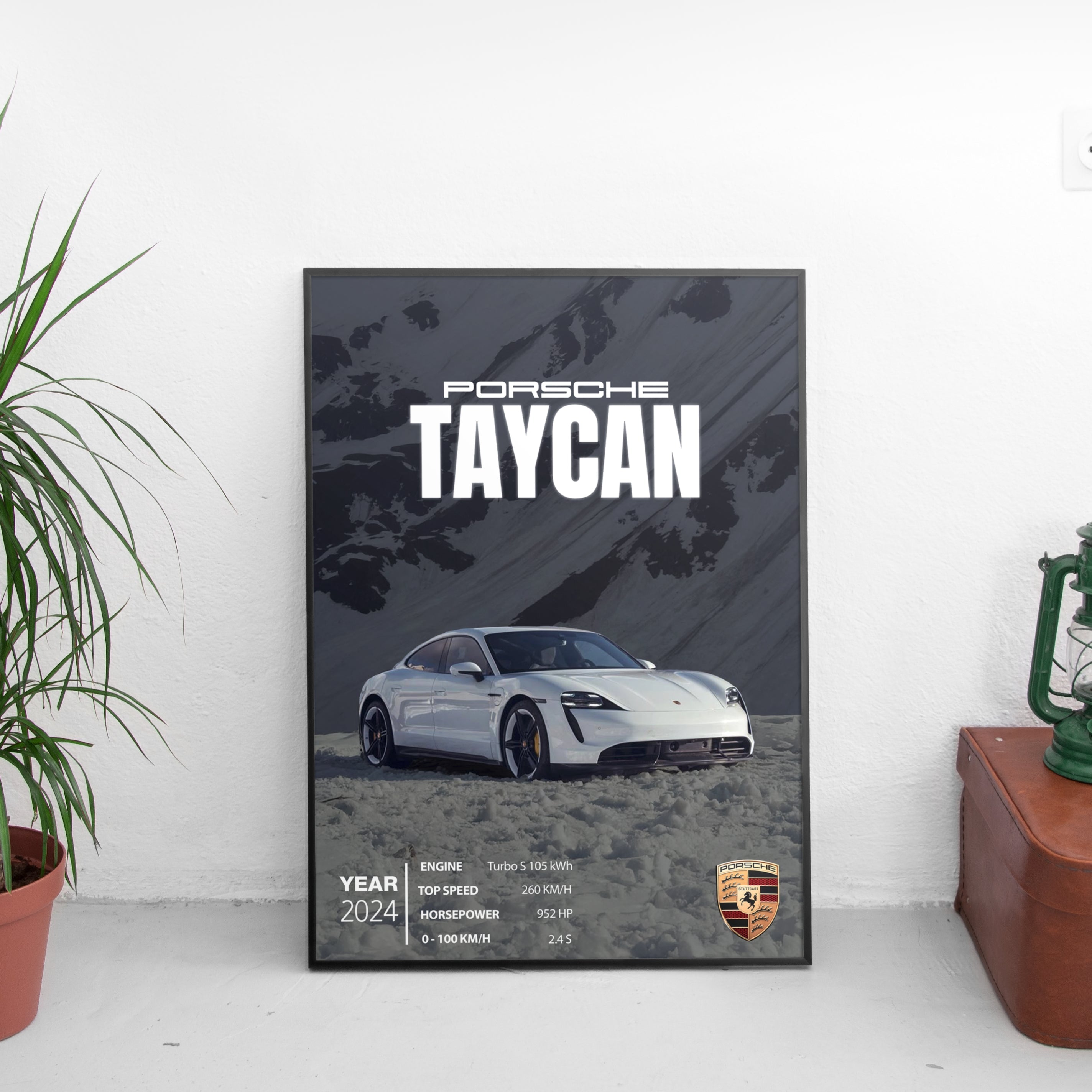 Porsche Taycan Poster (2024) - Custom Car Poster