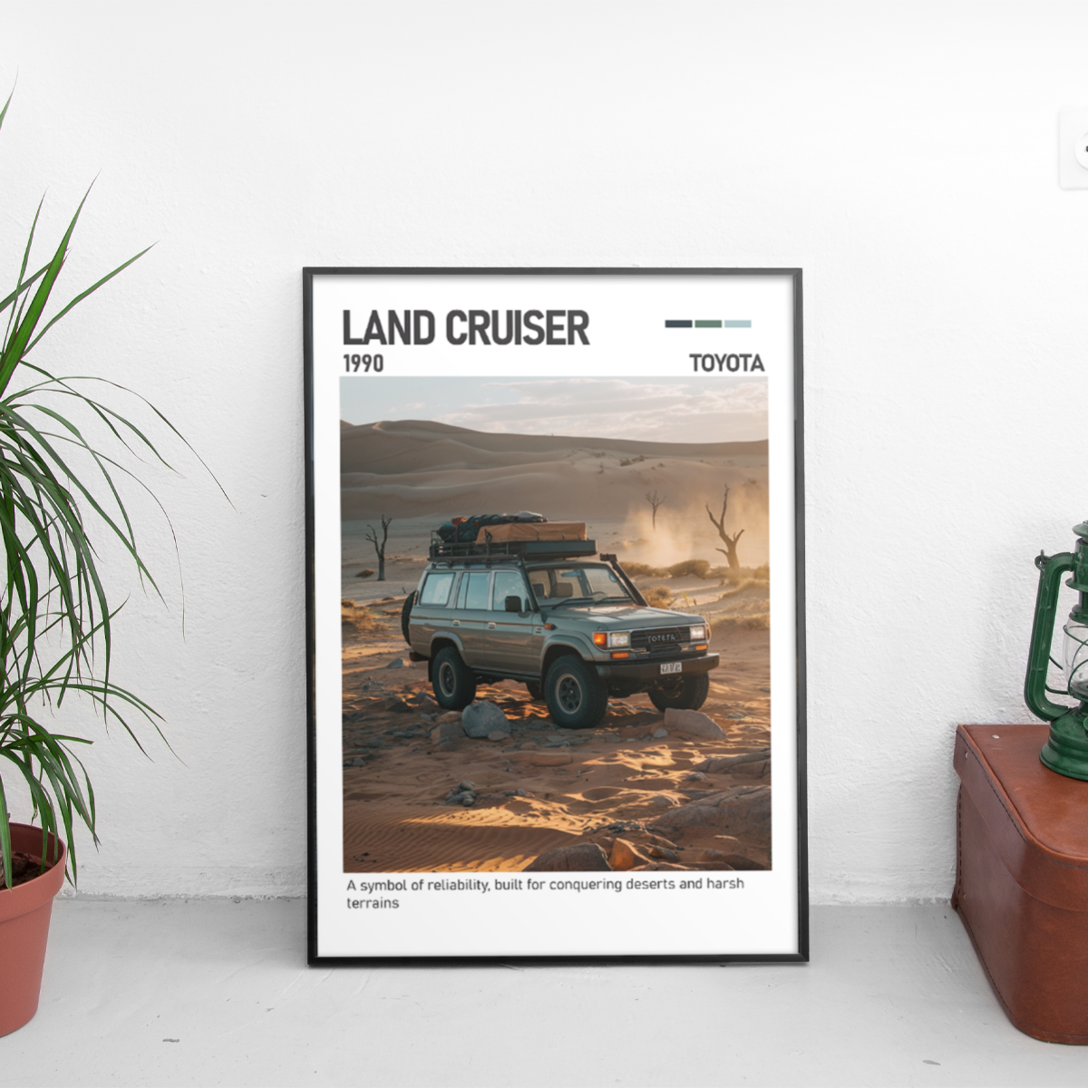 Toyota Land Cruiser Poster (1990) - Custom Car Poster