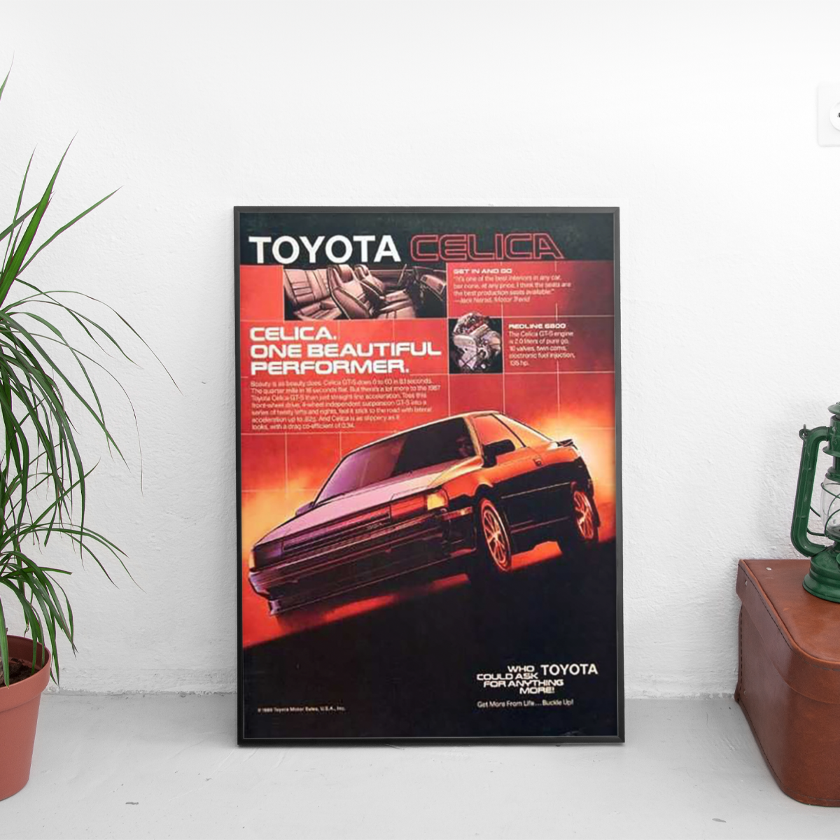 Toyota Celica GT-S '87 - framed wall mockup