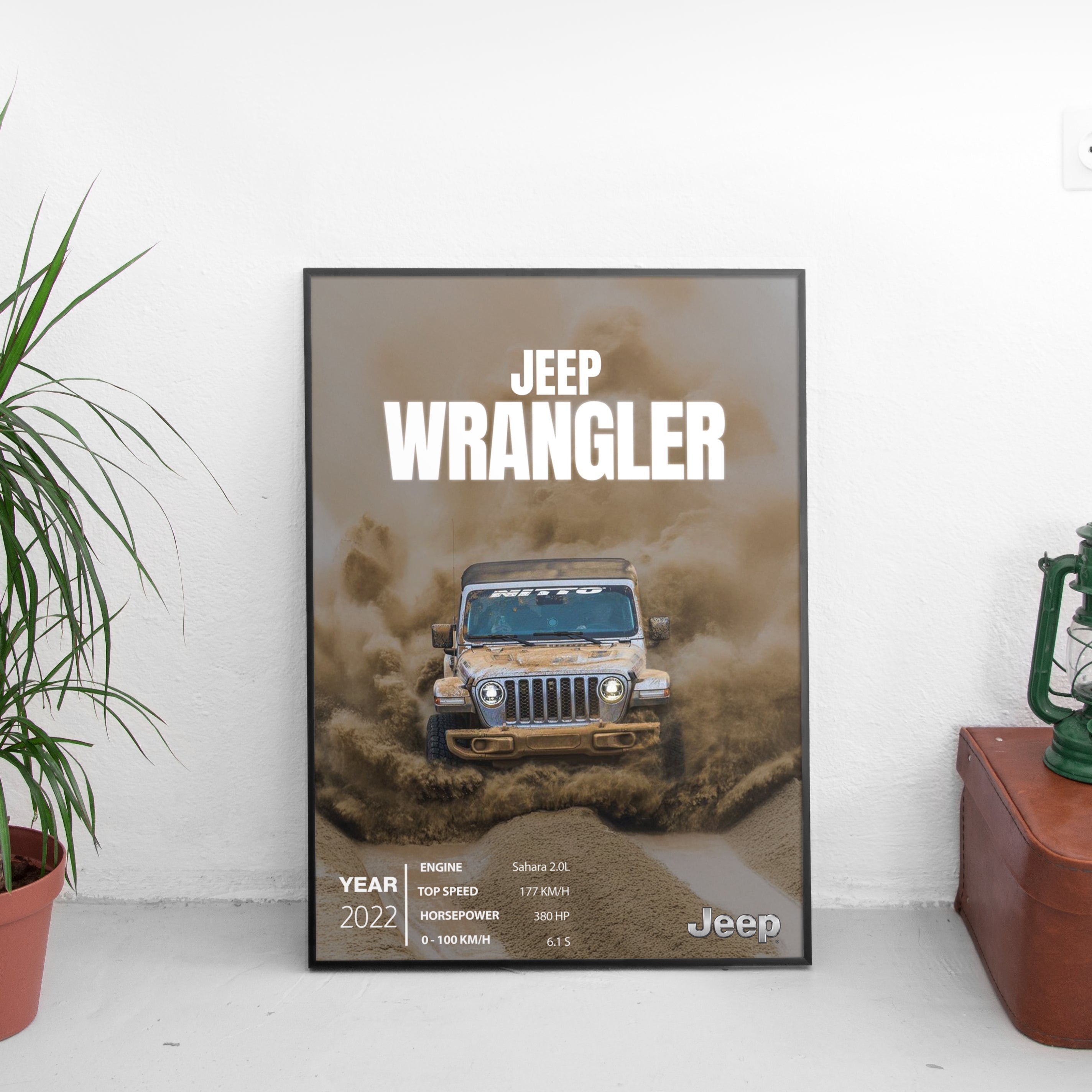 Jeep Wrangler Poster (2022) - Custom Car Poster